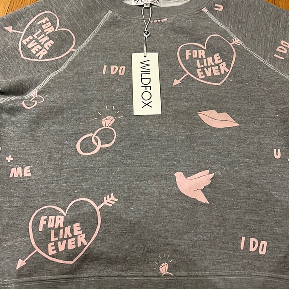 NWT Wildfox For Like Ever sweatshirt - Picture 5 of 14